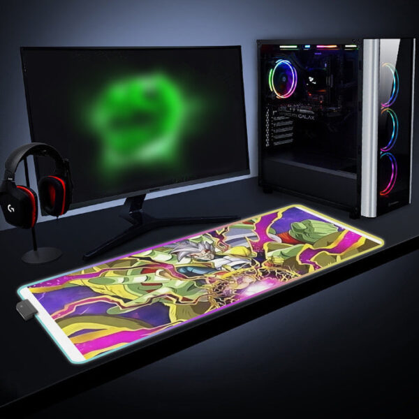 DBZ Dokkan Battle Super Baby 2 Golden Giant Ape cool LED  Mouse Pad