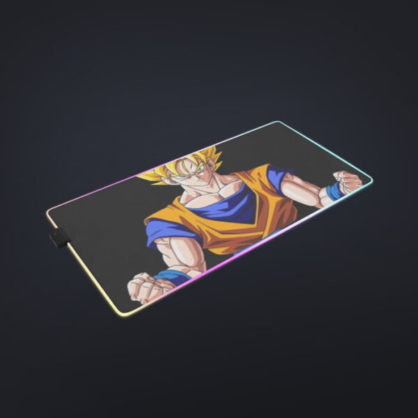 Goku Transformation Thunder Black Super Saiyan cool  LED  Mouse Pad