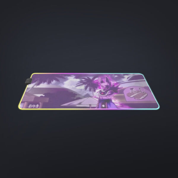 Dragon Ball Super God Of Destruction Dope Lord Beerus cool LED  Mouse Pad