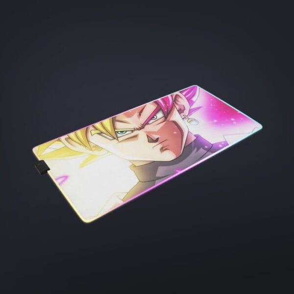 DBZ Goku God Half Rose and Golden Portrait Dope Design cool LED Mouse Pad