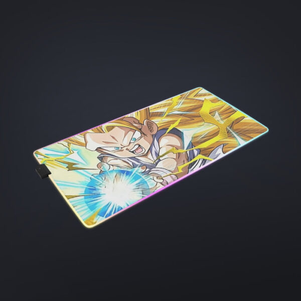 Dragon Ball Kid Goku SSJ3 Kamehameha cool  LED Mouse Pad