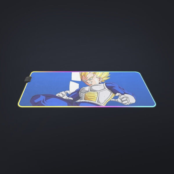 Vegeta With Background Word Dragon Ball cool LED  Mouse Pad