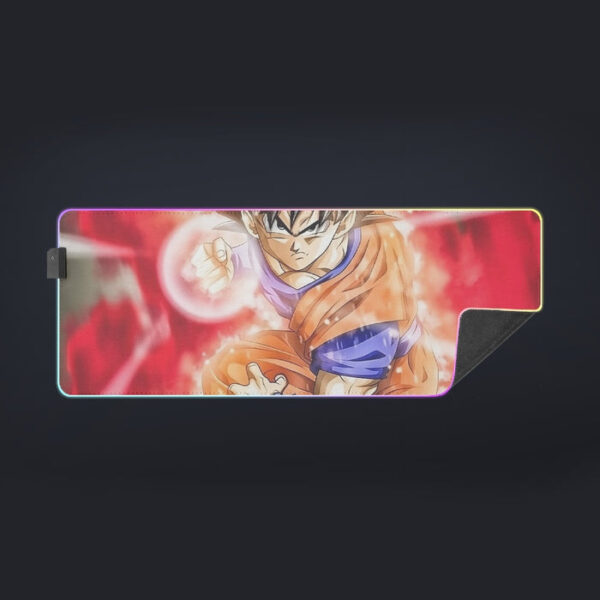 Dragon Ball Super Goku Red Kaioken Energy Epic Punch cool LED Mouse Pad