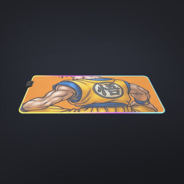 Goku Orange Background  cool LED Mouse Pad