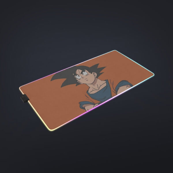 Goku Orange Minimalistic Background  cool LED Mouse Pad