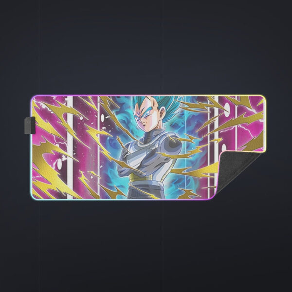 Dragon Ball Vegeta Super Saiyan God Blue SSGSS Aura Power Dope Design cool LED Mouse Pad