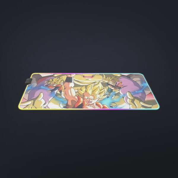 DBZ Goku Vegeta Fusion Saiyan Gogeta Colorful Design Streetwear cool LED Mouse Pad