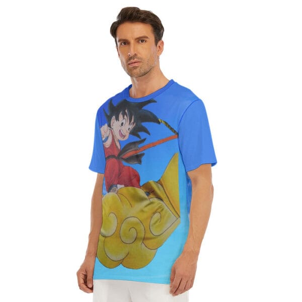 Dragon Ball Cute Goku Kid Ride Cloud Nimbus Simple Design T-shirt