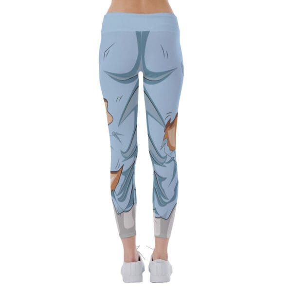 Dragon Ball Super Sky Blue Ripped Warrior Yoga Leggings