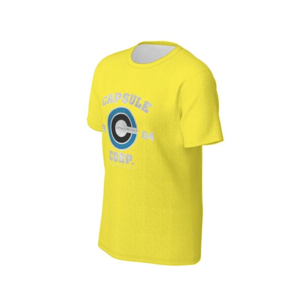 Dragon Ball Z Yellow Capsule Corp Baseball Shirt