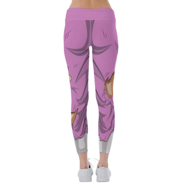 Dragon Ball Super Pink Ripped Warrior Yoga Leggings