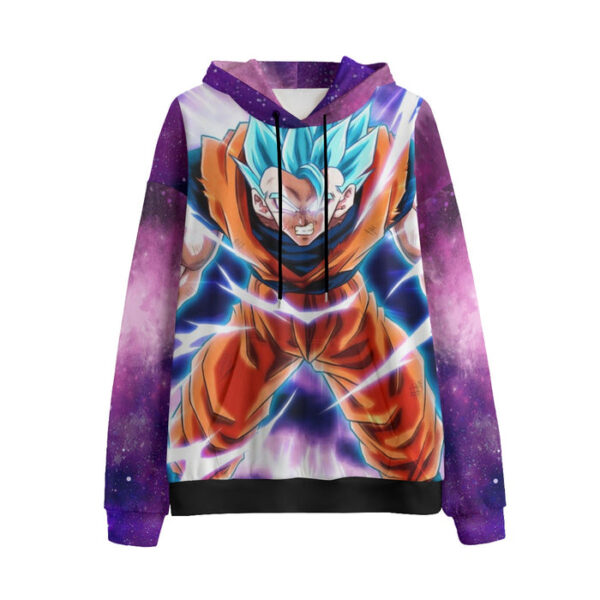 Dragon Ball Z Son Gohan Super Saiyan Blue Hair Hoodie