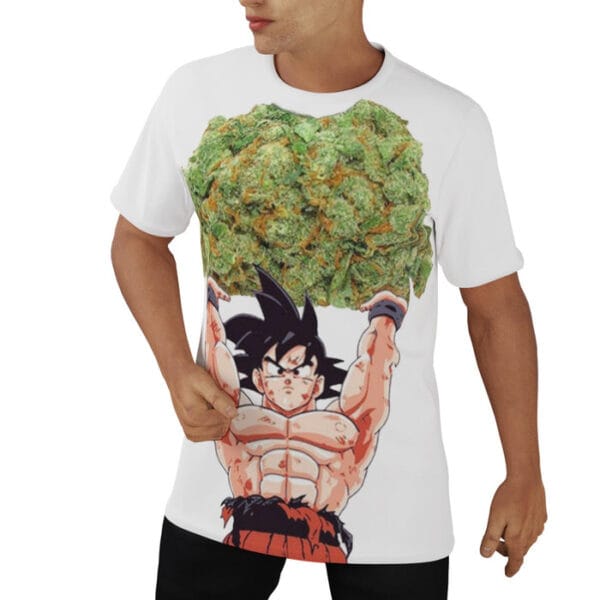 Dragon Ball Goku Ganja Weed Marijuana Spirit Bomb T-Shirt