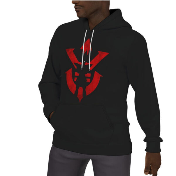 Dragon Ball Z Vegeta Shadow Cool Red Vegeta Symbol Hoodie