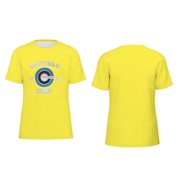 Dragon Ball Z Yellow Capsule Corp Baseball Shirt