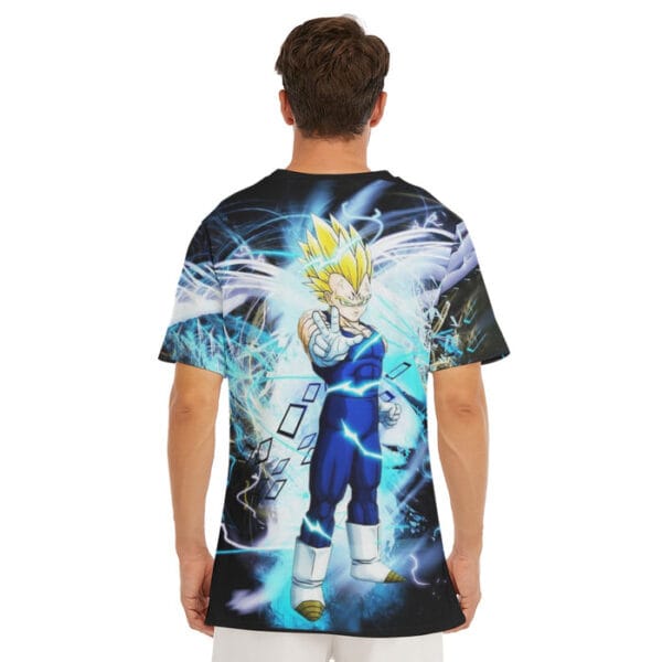 Dragon Ball Majin Vegeta Saiyan Prince Power Aura Dope Streetwear Design T-Shirt