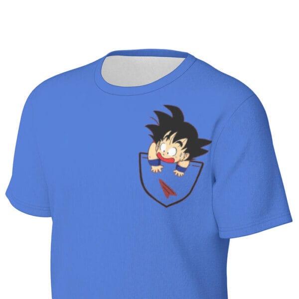 Dragon Ball Kid Shirts  Kid Goku Coming Out Of Pocket