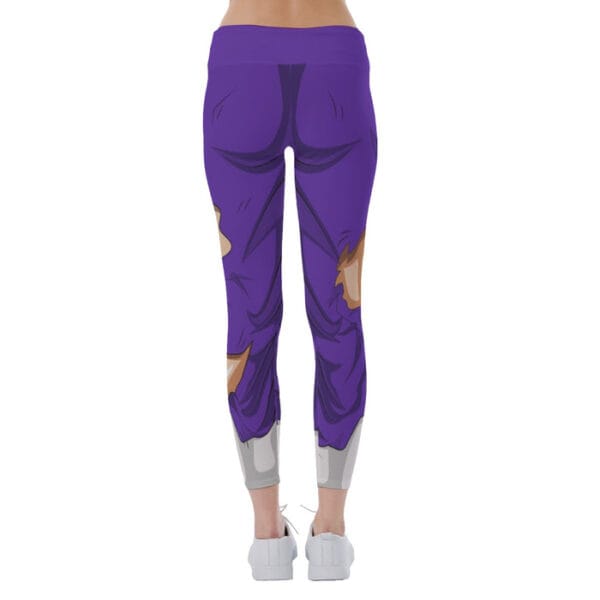 Dragon Ball Super Purple Ripped Warrior Yoga Leggings