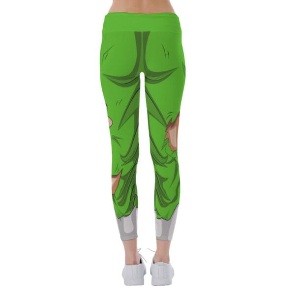 Dragon Ball Super Green Ripped Warrior Yoga Leggings