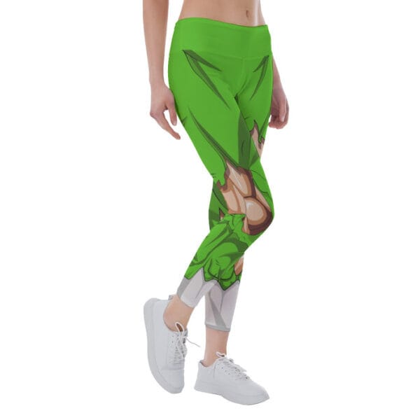 Dragon Ball Super Green Ripped Warrior Yoga Leggings