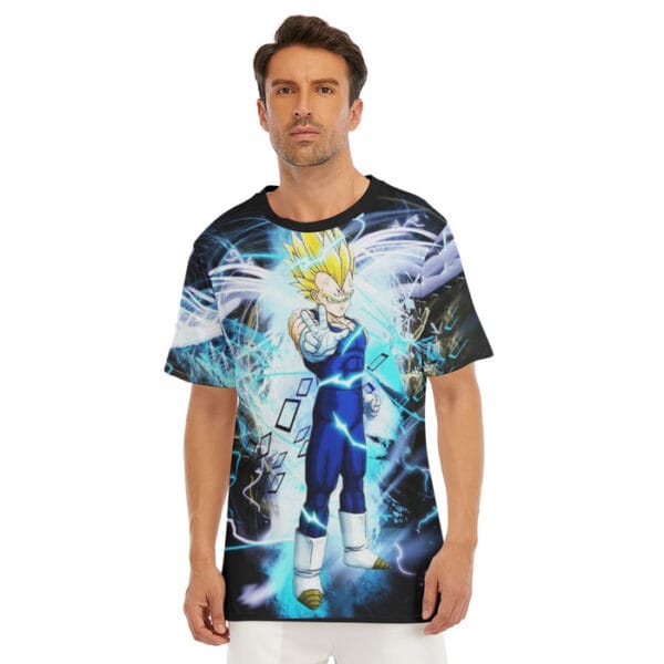 Dragon Ball Majin Vegeta Saiyan Prince Power Aura Dope Streetwear Design T-Shirt