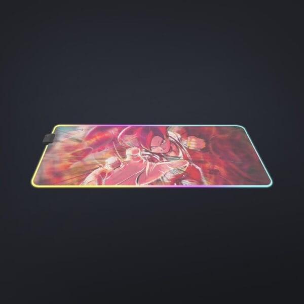 Dragon Ball Z Son Goku Super Saiyan Rose Blue Aura cool LED Mouse Pad