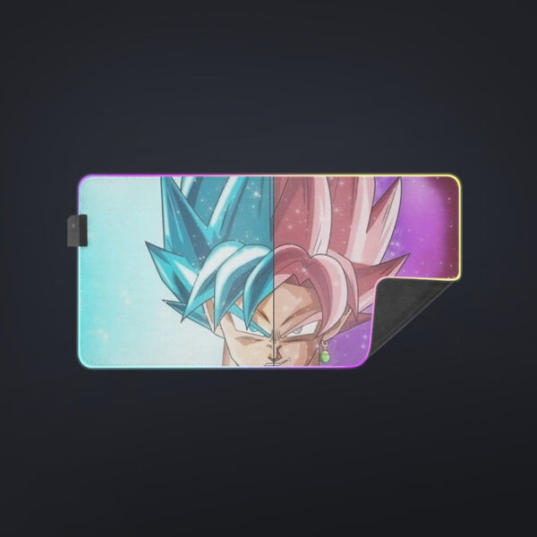 DBZ Goku SSGSS Black Rose Super Saiyan Portraits Dope cool LED Mouse Pad