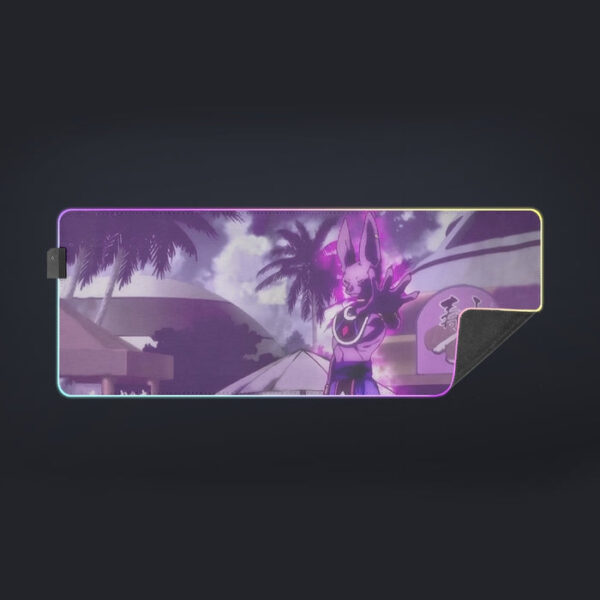 Dragon Ball Super God Of Destruction Dope Lord Beerus cool LED  Mouse Pad