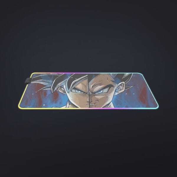 Dragon Ball Z Shirt  SSJ Goku x SSJ Vegeta Fusion cool LED Mouse Pad