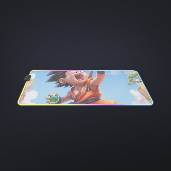 Dragon Ball Goku Kid Ride Flying Nimbus Cute Dope Streetwear cool LED Mouse Pad