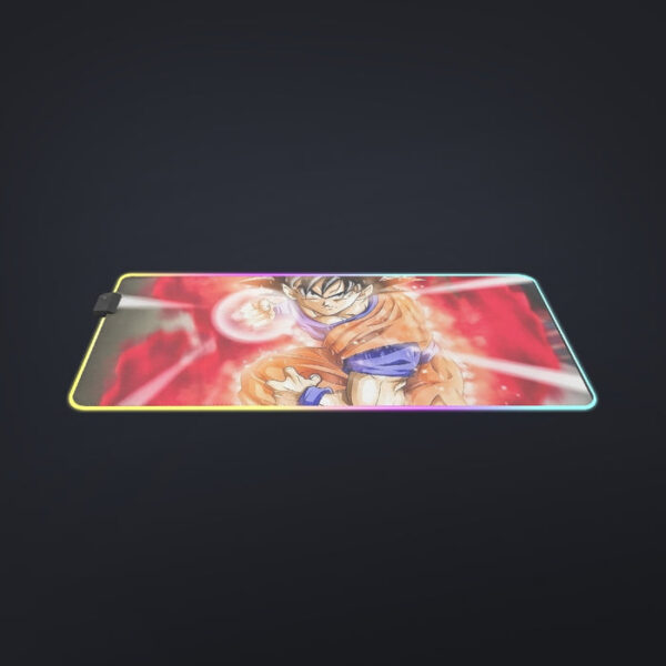 Dragon Ball Super Goku Red Kaioken Energy Epic Punch cool LED Mouse Pad