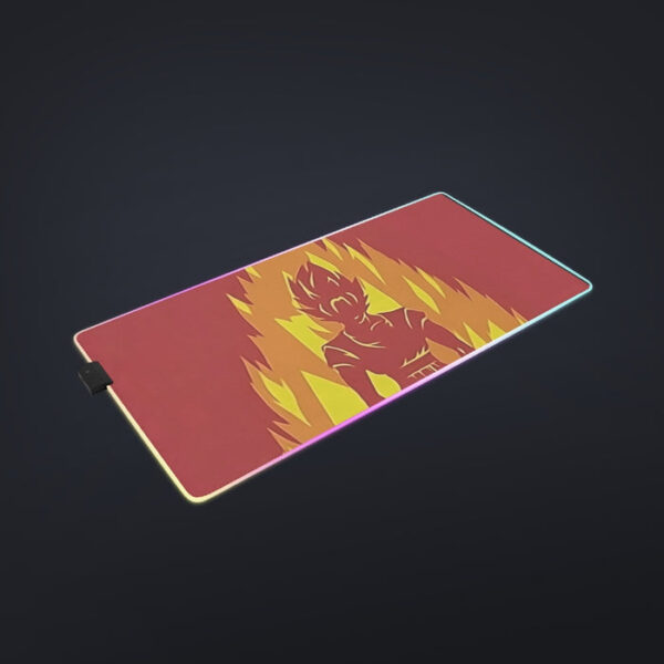 Dragon Ball Z Son Goku On Fire Its Okay To Be Super Saiyan cool LED Mouse Pad