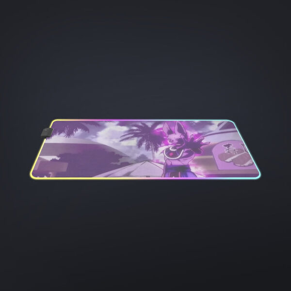 Dragon Ball Super God Of Destruction Dope Lord Beerus cool LED  Mouse Pad