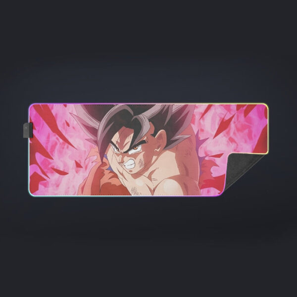 Dragon Ball Super Bruised Goku Red Kaioken Streetwear cool LED Mouse Pad