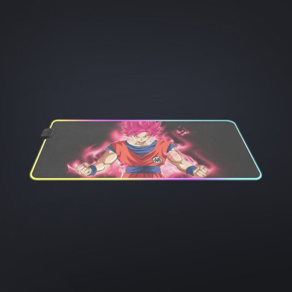 Dragon Ball Super Son Goku Red Kaioken Ultra Instinct cool LED Mouse Pad