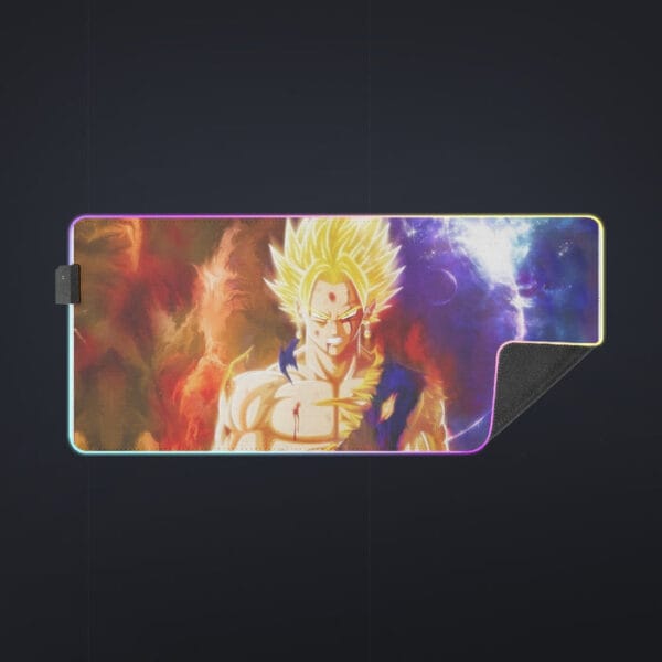 Dragon Ball Z Vegito Super Saiyan Angry Bruised Dope Cool LED Mouse Pad