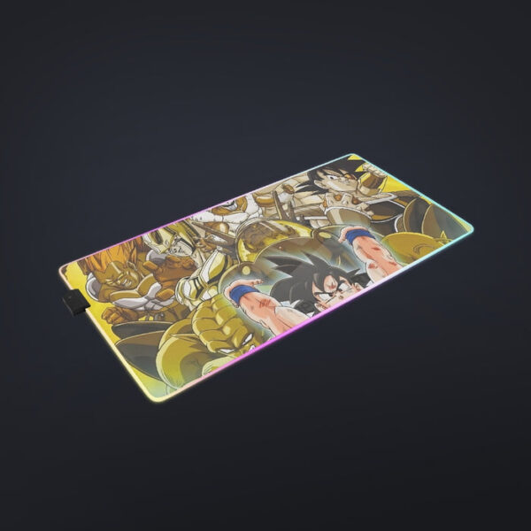 DBZ Goku Spirit Bomb Destroy Villains Cooler Broly Namek Golden cool  LED  Mouse Pad