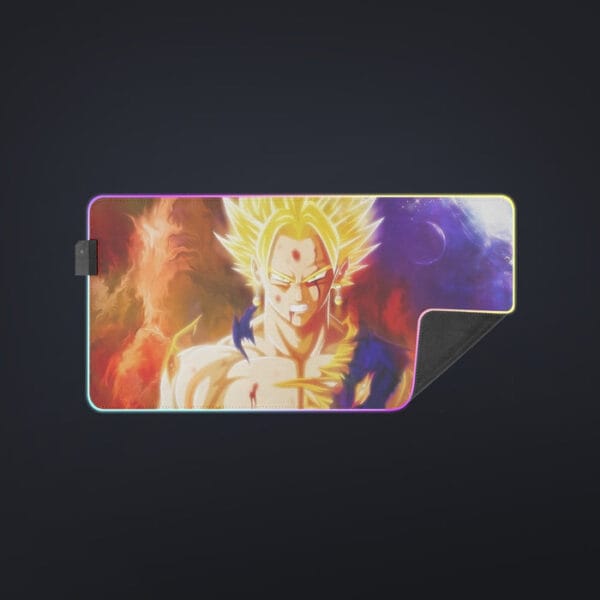 Dragon Ball Z Vegito Super Saiyan Angry Bruised Dope Cool LED Mouse Pad