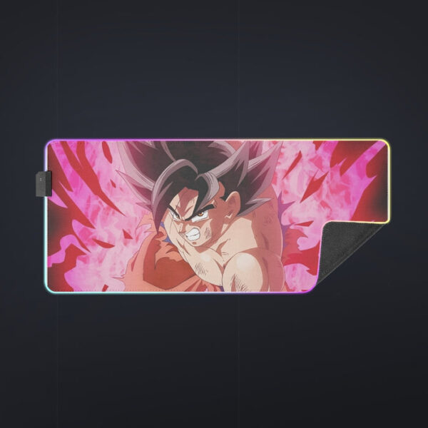 Dragon Ball Super Bruised Goku Red Kaioken Streetwear cool LED Mouse Pad