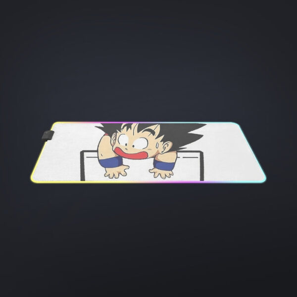 Smiling Goku On Pocket Of Dragon Ball Z LED Mouse Pad