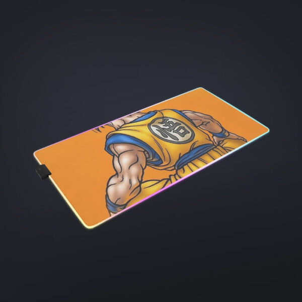 Goku Orange Background  cool LED Mouse Pad