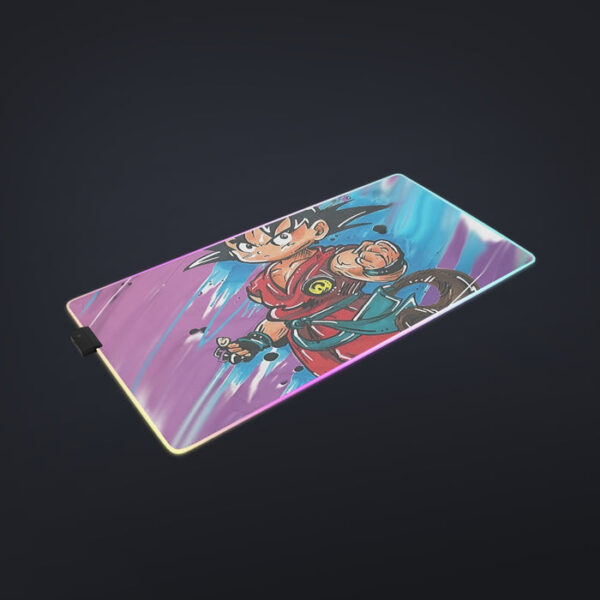 Dragon Ball Z  Kid Goku Graffiti Painting cool LED Mouse Pad