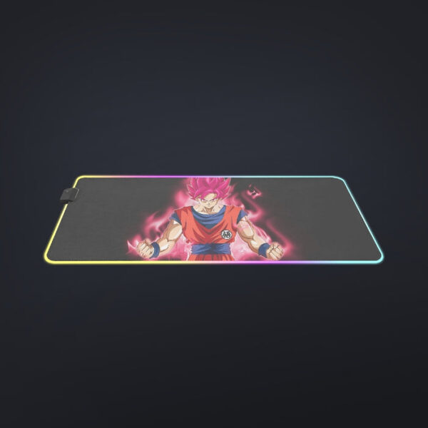 Dragon Ball Super Son Goku Red Kaioken Ultra Instinct cool LED Mouse Pad