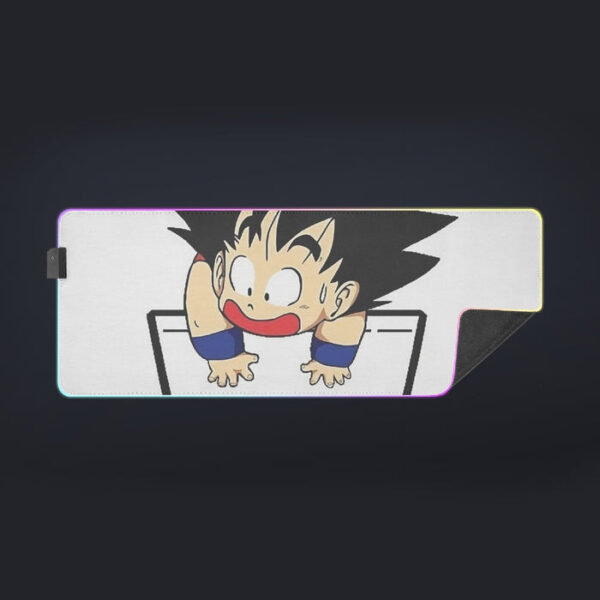 Smiling Goku On Pocket Of Dragon Ball Z LED Mouse Pad