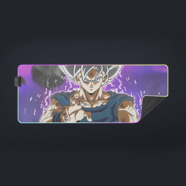 Dragon Ball Z Goku Ultra Instinct Form White Hair cool  LED Mouse Pad