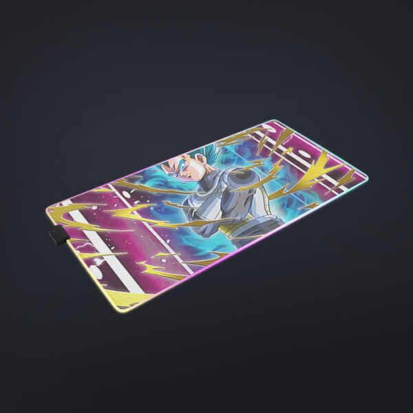 Dragon Ball Vegeta Super Saiyan God Blue SSGSS Aura Power Dope Design cool LED Mouse Pad