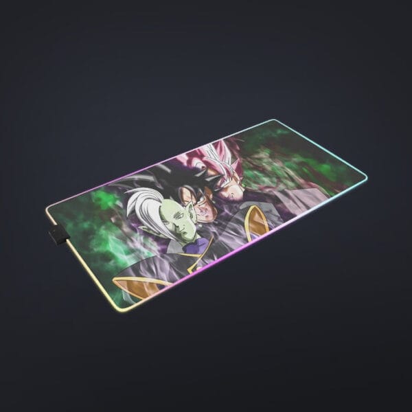 Dragon Ball Super Zamasu Goku Black Goku Rose Cool LED Mouse Pad