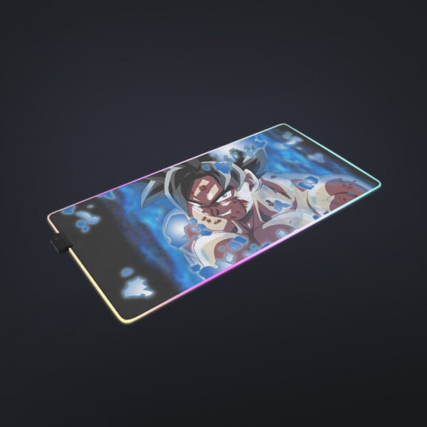 Dragon Ball Super Goku Blue Ultra Instinct Dope Grin cool LED Mouse Pad