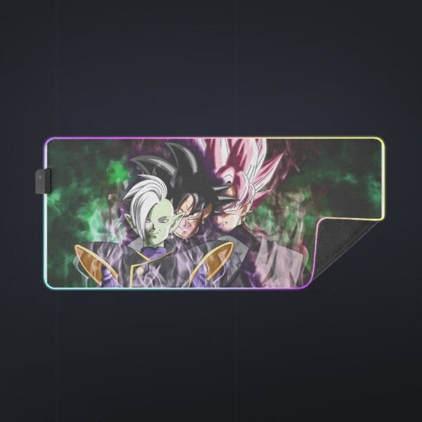 Dragon Ball Super Zamasu Goku Black Goku Rose Cool LED Mouse Pad