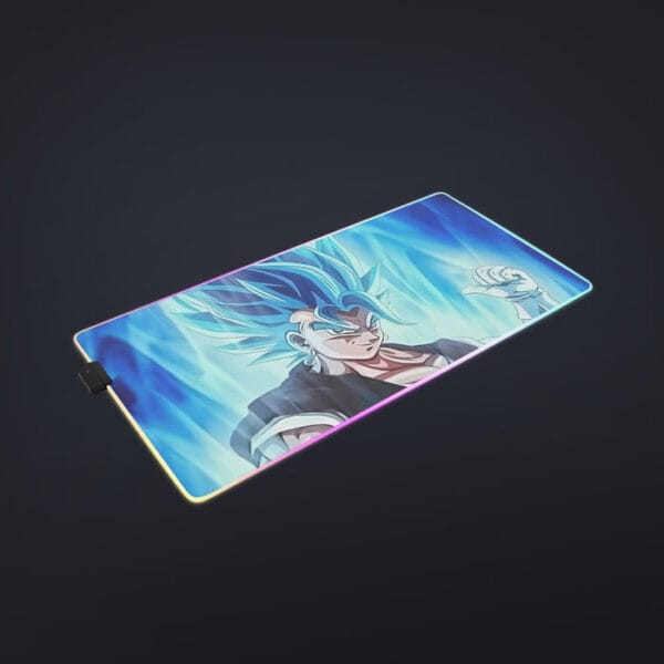 Dragon Ball Z Super Saiyan Vegito Blue Charge Aura Cool LED Mouse Pad